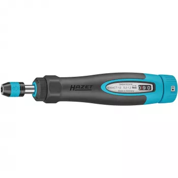 Drehmomentschraubendreher 6004CT-12 (schwarz/blau, 0,2 - 1,2 Nm, 1/4-Bithalter, runder Griff)