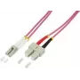 Logilink - Patchkabel - LC Multimode (M) auf SC Multimode (M) - 5 m - Glasfaser - 50/125 Mikrometer - OM4 - halogenfrei - Heideviolett (FP4LS05)