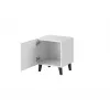 Nachttisch cama meble PAFOS 2 Stück, 45x40x51 cm, weiß matt, MDF/Spanplatte, 16 mm Rahmenstärke