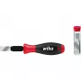 Wiha 26920 Universalschaber-Set SoftFinish, 12-teilig, 13 mm Klinge, inkl. 10 Ersatzklingen, schwarz/rot