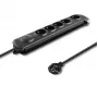 Überspannungsschutz Qoltec 50269 Schwarz 5 AC-Steckdosen 230V