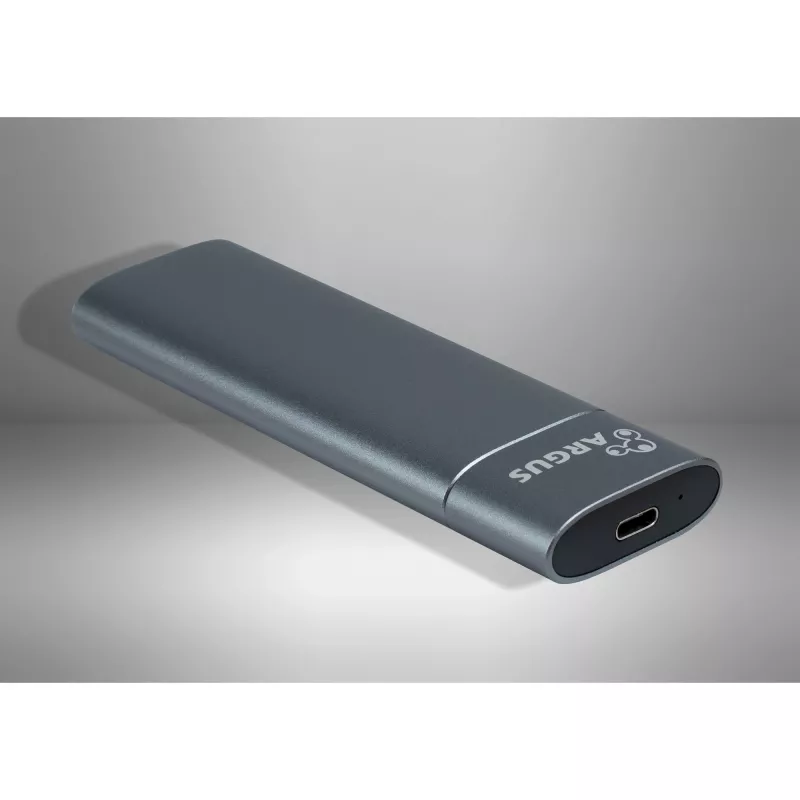 Inter-Tech GD-MS013 M.2-NVMe-Laufwerksgehäuse, USB-C 3.2 Gen 2 10 Gbit/s, 113x37x12 mm, grau