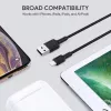 AUKEY CB-AL05 Lightning-auf-USB-A-MFi-Nylonkabel, 2 m, Schwarz
