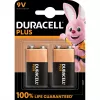 Duracell Plus 9V-Batterie (MN1604 / 6LR61), 2er-Pack