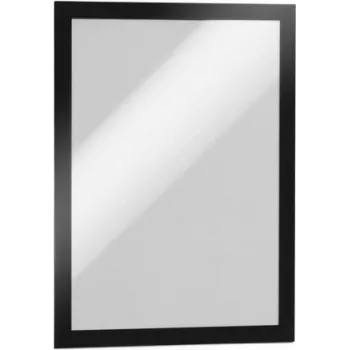 Durable DURAFRAME A4 selbstklebender magnetischer Info-Rahmen, Schwarz