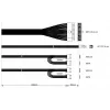 Akyga AK-S1-300 300 W SFX-Netzteil, passive PFC, 80-mm-Lüfter, schwarz