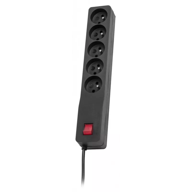 LESTAR ZX 510 G-A K.:CZ 5,0M Überspannungsschutz Schwarz 5 AC-Ausgänge 230 V 5 m