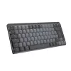 Logitech MX Mechanical Mini for Mac Kabellose Tastatur, Bluetooth, Space Grau (920-010837)