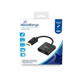 Video-Kabeladapter MediaRange MRCS175 0,15 m HDMI-Typ A DisplayPort Schwarz