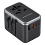 Vention 65-W-GaN-Reiseadapter und Ladegerät, 2x USB-A 2x USB-C, schwarz