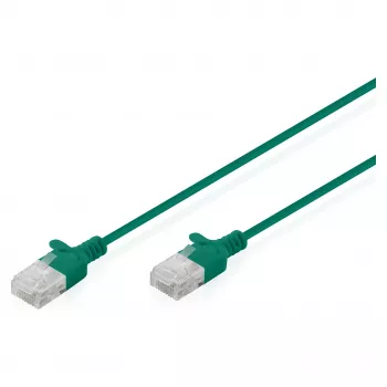 Netzwerk-Patchkabel DIGITUS CAT6 U‑UTP schlank, 1,5 m, grün