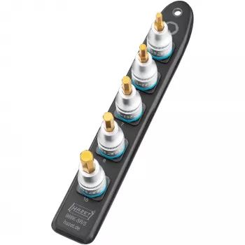 Innensechskant-Steckschlüssel-Satz Hazet 986K-SR/5, 5-teilig, Größen 5–10 mm