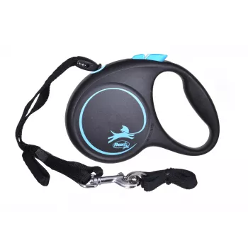 Flexi Black Design S 5 m Hundeleine mit Rollmechanismus
