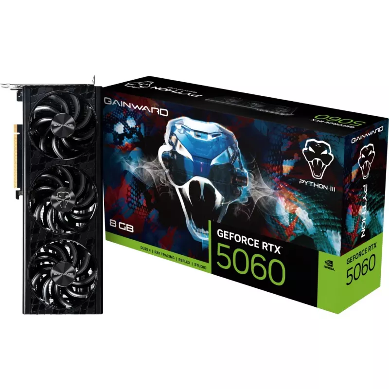 Gainward GeForce RTX 5060 Python III 8GB GDDR7 Grafikkarte
