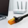 Ethernet-Patchkabel QOLTEC UTP Cat6 10 m, 2×RJ45, schwarz