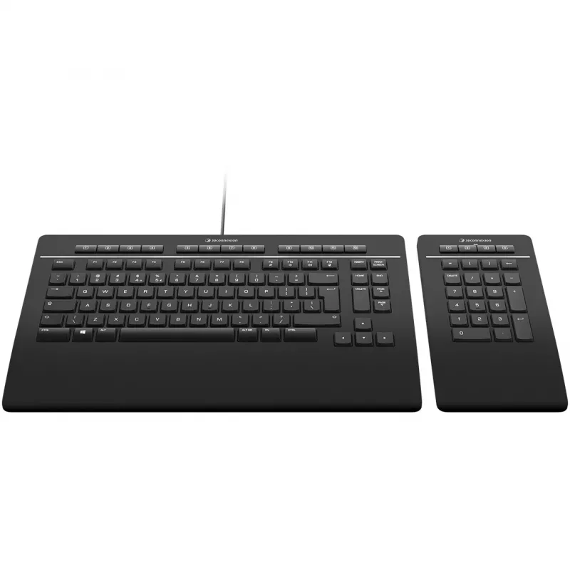 3Dconnexion Keyboard Pro Tastatur mit Nummernblock, USB, QWERTZ Schweiz