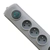 Überspannungsschutz Qoltec 50163 Grau 4 AC-Steckdosen 230V 1,5m