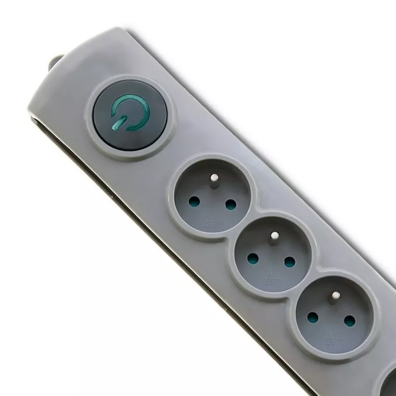 Überspannungsschutz Qoltec 50163 Grau 4 AC-Steckdosen 230V 1,5m
