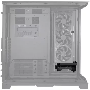 Lian Li O11DEXL-1X Upright GPU-Halterung – Schwarz – Umbausatz für das Lian Li O11DEXL-W – vertikale Grafikkartenmontage – PCI-Slot-Abdeckplatte – ohne Riser-Kabel – für 4-Sl