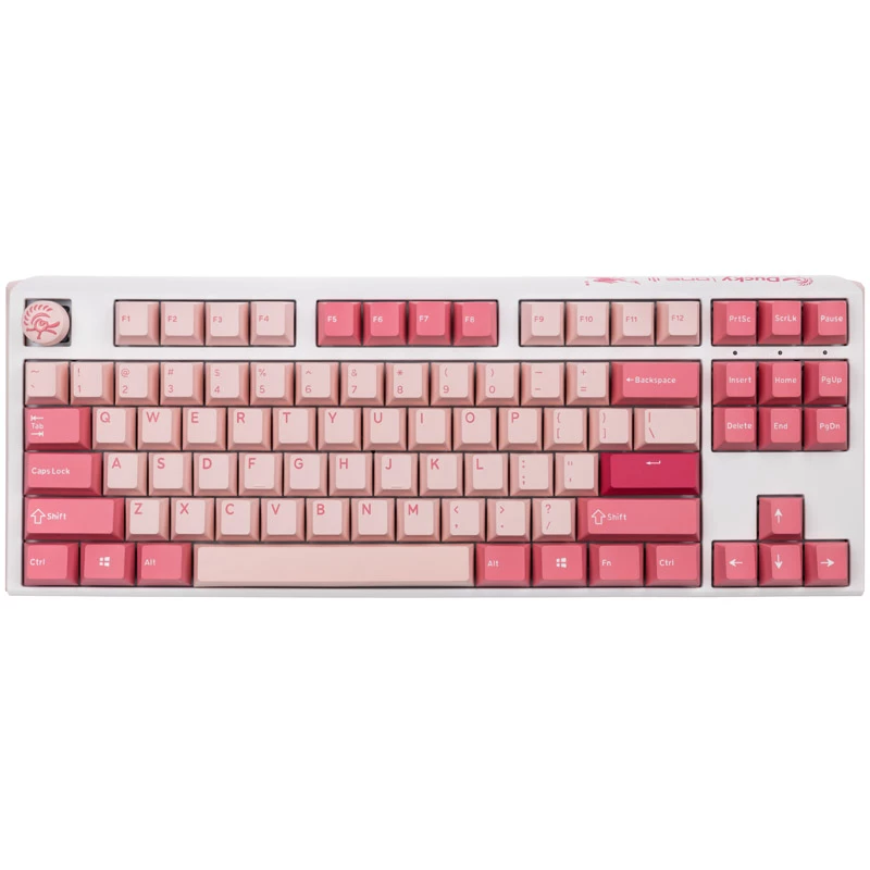 Ducky One 3 TKL Gossamer Pink Tastatur Gaming USB US Englisch Pink, Weiß