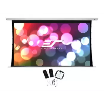 Motorisierte Projektionsleinwand Elite Screens Saker Tab Tension SKT150XHW2-E24 3,81 m (150 Zoll) 16:9, sichtbar B 3,32 m H 1,869 m
