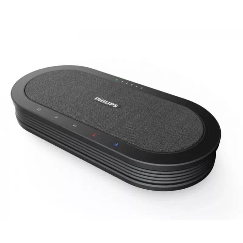 Philips PSE0501 Smart Meeting kabelloses Konferenzmikrofon mit Meeting-Assistent Sembly, USB-C, Schwarz/Grau