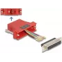 DeLOCK D-Sub 25 pin Buchse auf RJ45 Buchse Montage-Kit rot VGA RJ-45