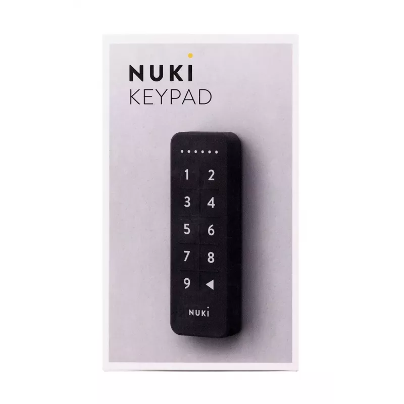 Nuki Keypad, 220284, Code-Tastatur für Nuki Smart Lock, Schwarz