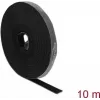 Delock Klettband auf Rolle, 10 m x 15 mm, Schwarz