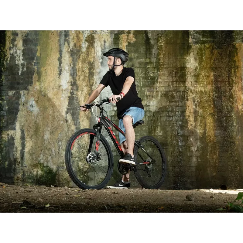 Mountainbike HUFFY EXTENT 27,5 Zoll Schwarz – 27,5-Zoll-Laufräder, Hardtail-Rahmen