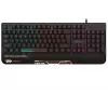 Rebeltec SHARK Gaming-Tastatur in voller Größe, RGB, integrierte Handballenauflage, wasserdicht