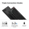 Mechanische 75%-Tastatur Keychron V1 Ultra 8K — QWERTY, Bluetooth & Kabel, RGB, Schwarz