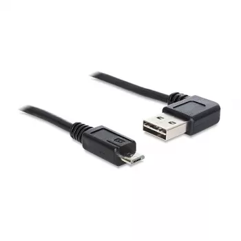USB-Kabel DeLOCK 1m USB 2.0 A - Micro-B m/m Schwarz