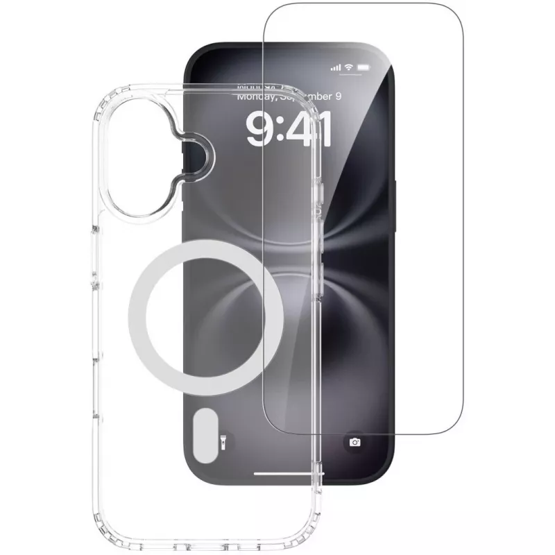 4smarts 360° Premium Protection Set für Apple iPhone 17, MagSafe-kompatibel, Transparent