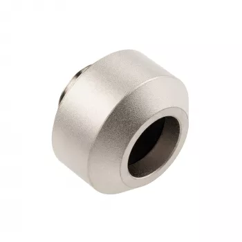 Hardtube-Fitting OPTIMUS für 12 mm starre Rohre, Satin Nickel Ausführung