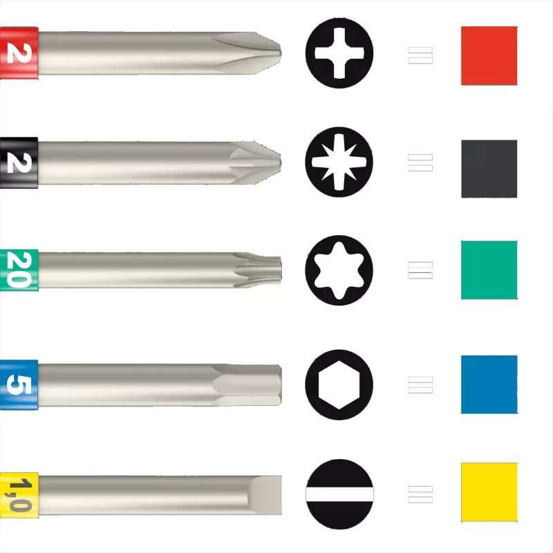 Wera 7515/7 Kraftform Safe-Torque Speed Bicycle 1 05075850001 Drehmoment-Schraubendreher-Set, 7-teilig, 2-6 Nm, 1/4" Sechskant, schwarz/grün