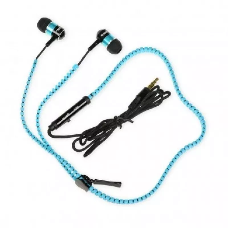 In-Ear-Kopfhörer mit Reißverschluss-Design und Mikrofon