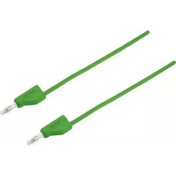 VOLTCRAFT Prüfkabel [Stecker 4 mm - Stecker 4 mm] 5 m Grün MSB-300 (MSB-300-5-GR)