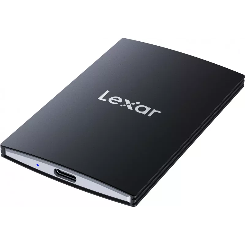 Lexar SL500 portable SSD 1 TB, USB-C, USB 3.2 Gen 2x2, Lesen bis zu 2000 MB/s / Schreiben bis zu 1800 MB/s, 43 g, Schwarz