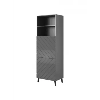 Aufbewahrungsschrank cama meble ABETO 60×40×176,5 cm Graphit/glänzendes Graphit