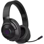 Lorgar Noah 702 (LRG-GHS702) kabelloses Gaming-Headset, Bluetooth 5.3, USB-Empfänger, 3,5 mm AUX, 40-mm-Treiber, 1000 mAh, RGB, Schwarz