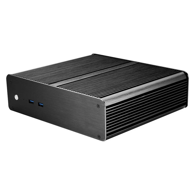 Akasa Euler T Plus Thin Mini-ITX-Gehäuse, Schwarz