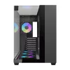 Darkflash TH285 Computergehäuse (schwarz) + 4 Lüfter