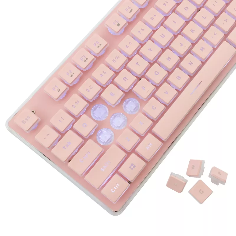 White Shark GK-003441 Tachi Gaming-Tastatur, Rosa, US-Layout