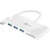 Goobay USB-C Multiport-Adapter auf 3x USB-A mit Kartenleser (40759)
