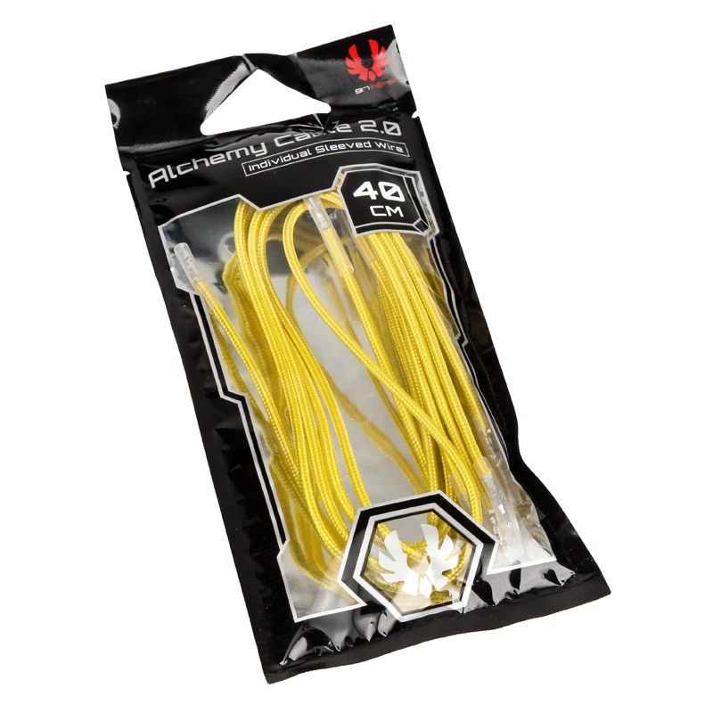 BitFenix Alchemy 2.0 BFX-ALC-40CMLY-RP Netzteil-Kabelset, 5x 0,4 m, gelb