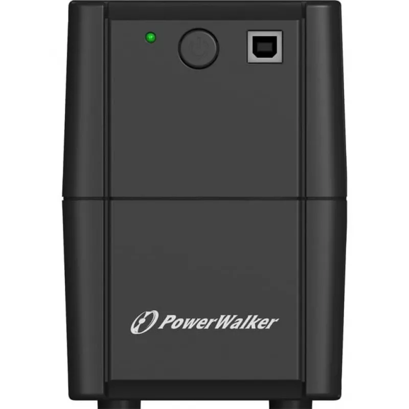 BlueWalker PowerWalker VI 650 SH IEC USV, 650 VA (0,65 kVA), 360 W, 4 Ausgänge, 7 Ah, USB, 220-240 V, Schwarz