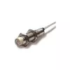 Photoelektrischer Sensor Datalogic BASIC M12 — graues Gehäuse, Messingkörper, 0,5 kHz, 0,2 A, 48,4 mm Tiefe