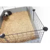 C&C Modularkäfig 5x2 silber 180x75x37 cm für Meerschweinchen Kaninchen Igel, c&c