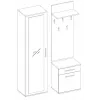 Topeshop GAR DUO SONOMA entryway Schrank